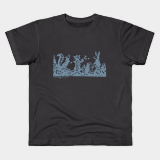 Vintage Storybook Woodland Animals Kids T-Shirt